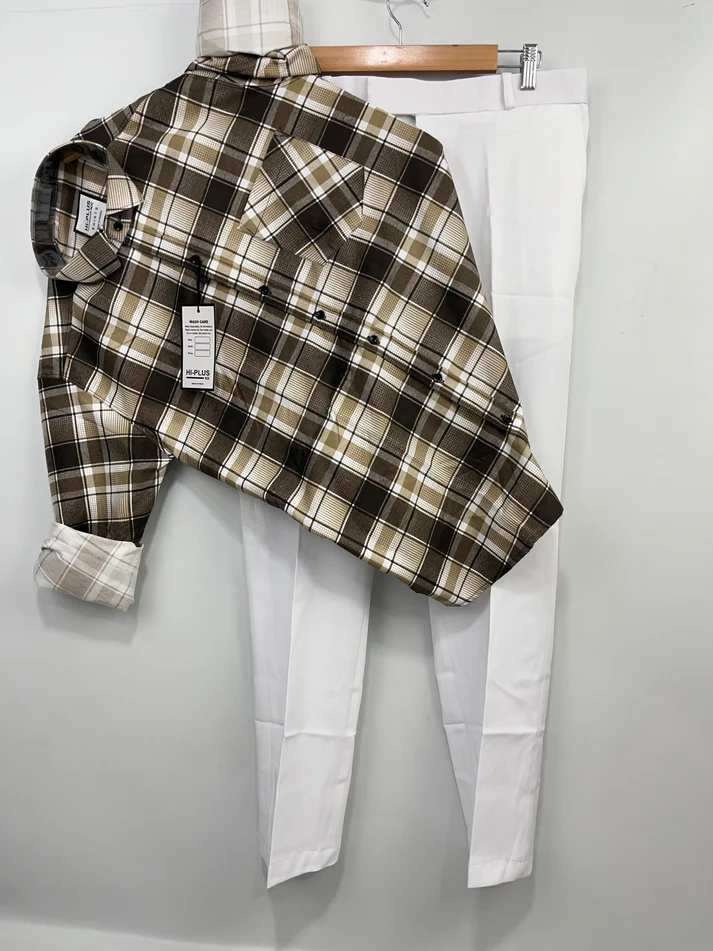 Combo Of Checks Shirt And Pant