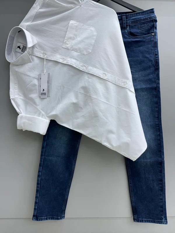 Oxford Shirt With Denim Jeans