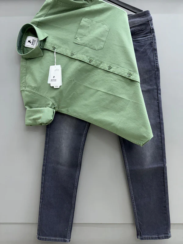 Oxford Shirt With Denim Jeans