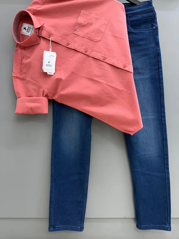 Oxford Shirt With Denim Jeans