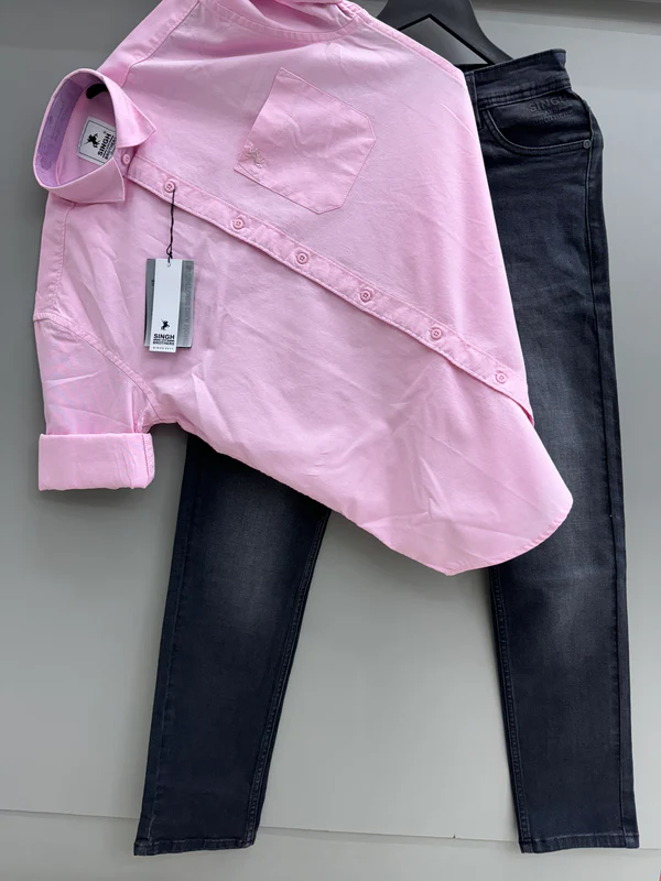 Oxford Shirt With Denim Jeans