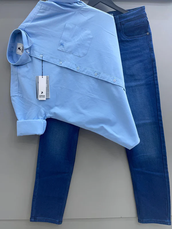 Oxford Shirt With Denim Jeans