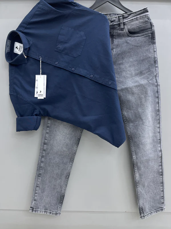 Oxford Shirt With Denim Jeans