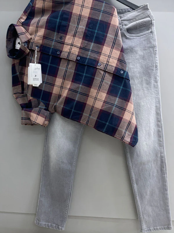 Oxford Shirt With Denim Jeans