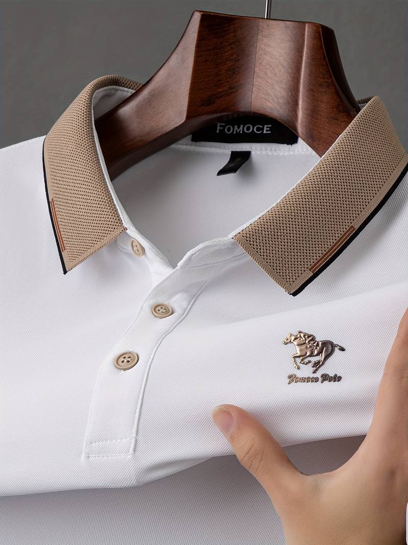 HIGH QUALITY PUFF PRINTING MEN'S POLO T SHIRT