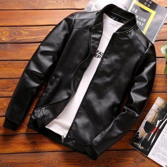 Thoshine Brand Spring Autumn Men Leather Jackets