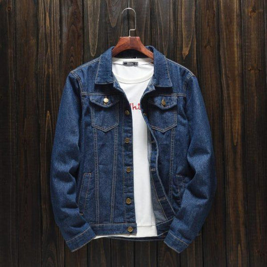 Men’s Spring Autumn Models Large Size Denim Jacket