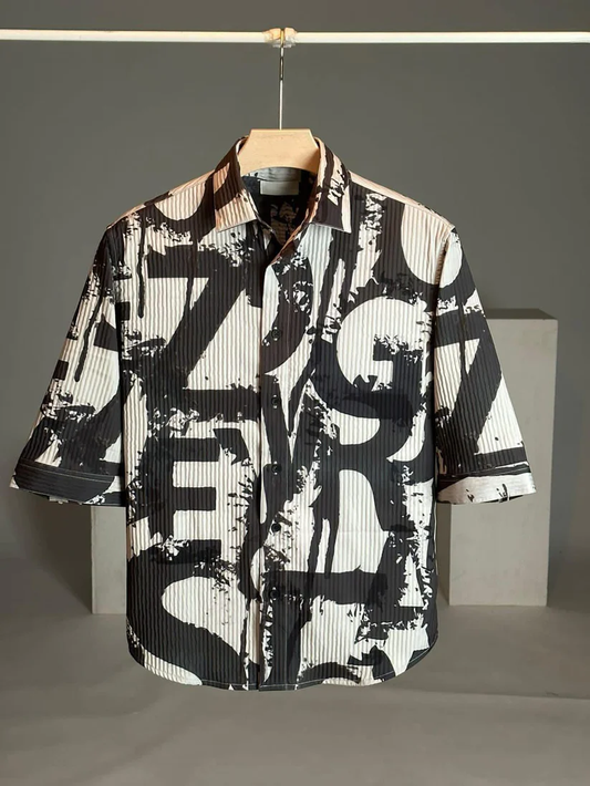 ATTRACTIVE MULTI COLOUR GRAFFITI PRINT SHIRT