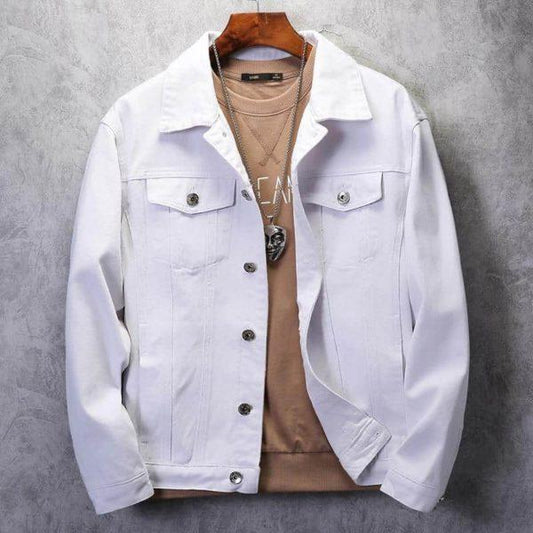 Men’s classic denim jacket autumn casual street