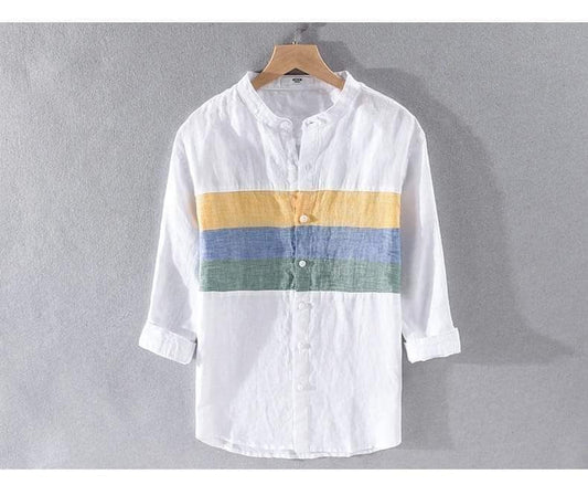Pure Cotton Linen Stylish Shirt For Men