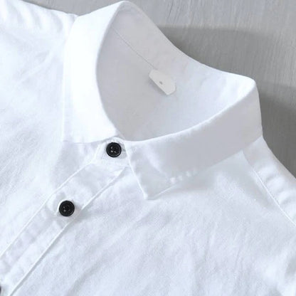 White Colour Half Sleeves Cotton Shirt