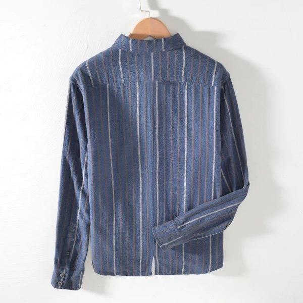 Navyblue Stripe Casual Shirt For Men