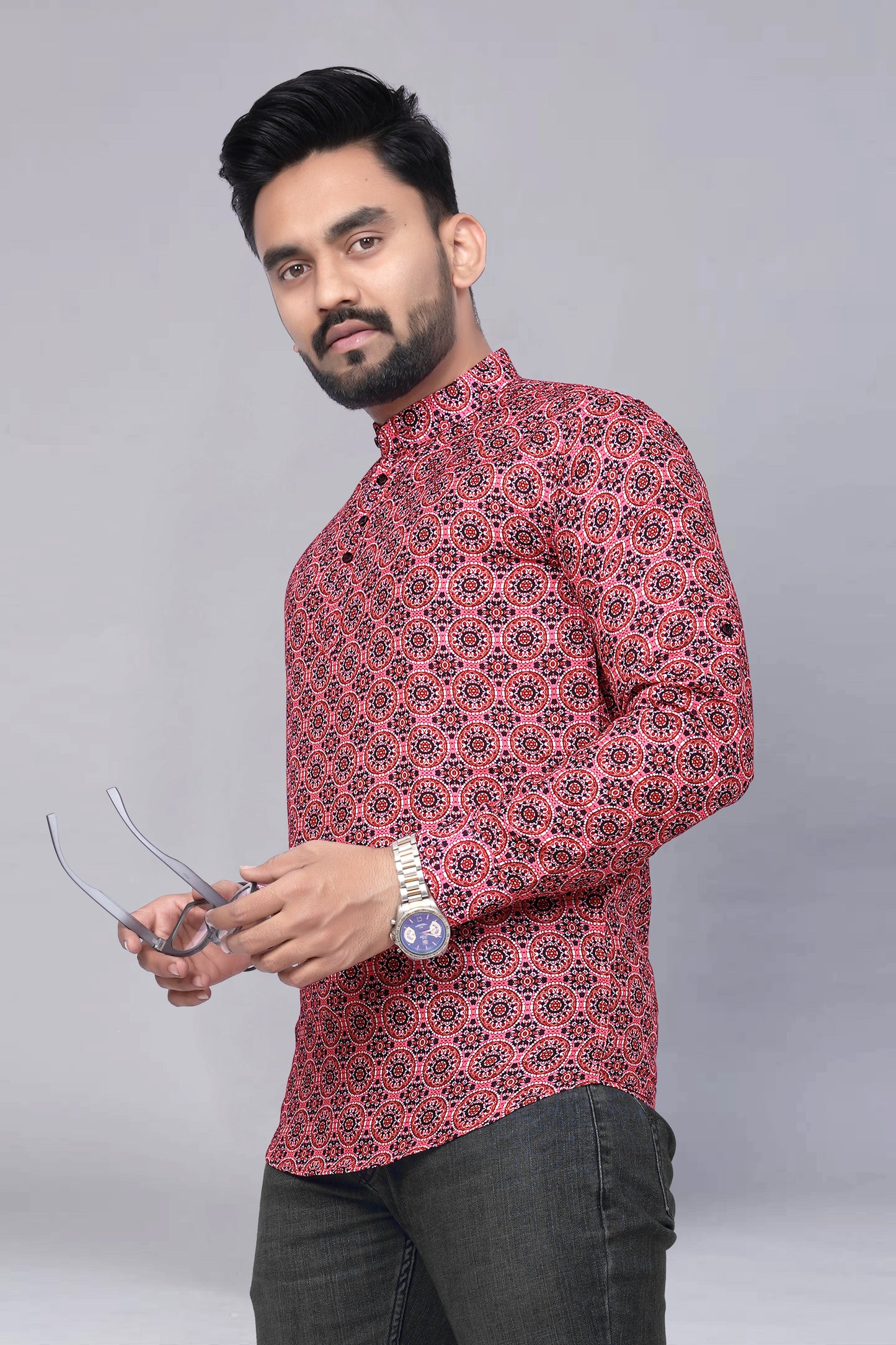 Newly Printed Casual Shirt-Kurta For Men