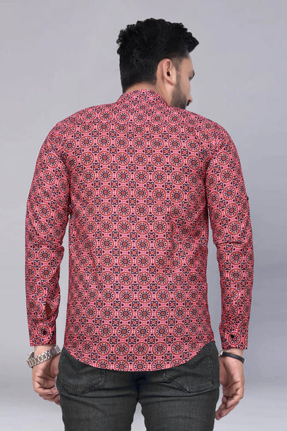 Newly Printed Casual Shirt-Kurta For Men