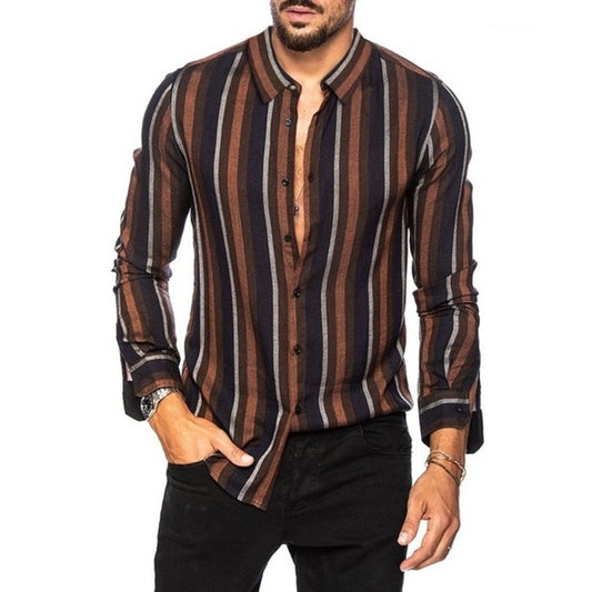 Brown Colour Casual Cotton Shirt