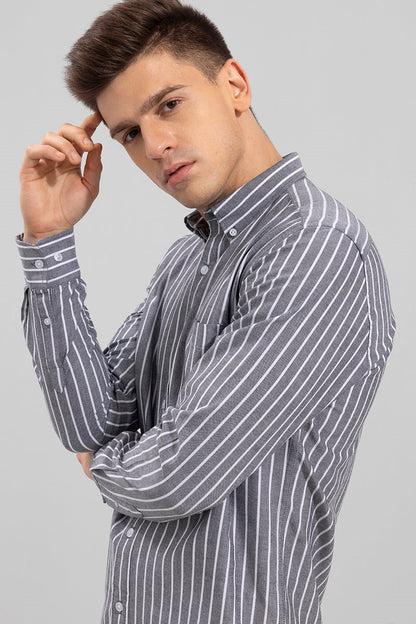 Grey Color Lining Shirt for Men