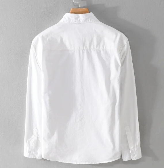 White Stylish Designed Casual Shirt For Men